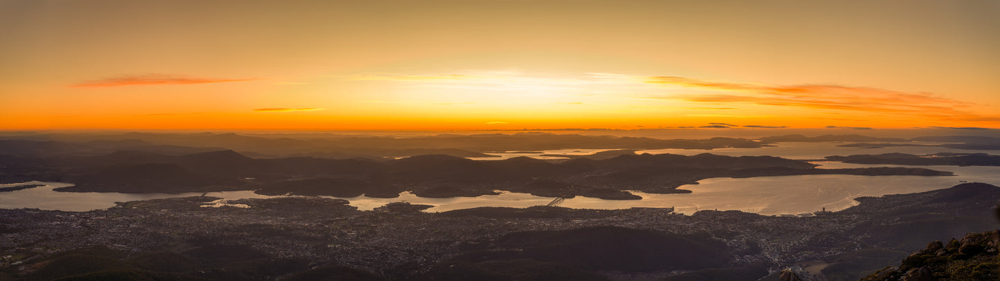 Sunrise over Hobart